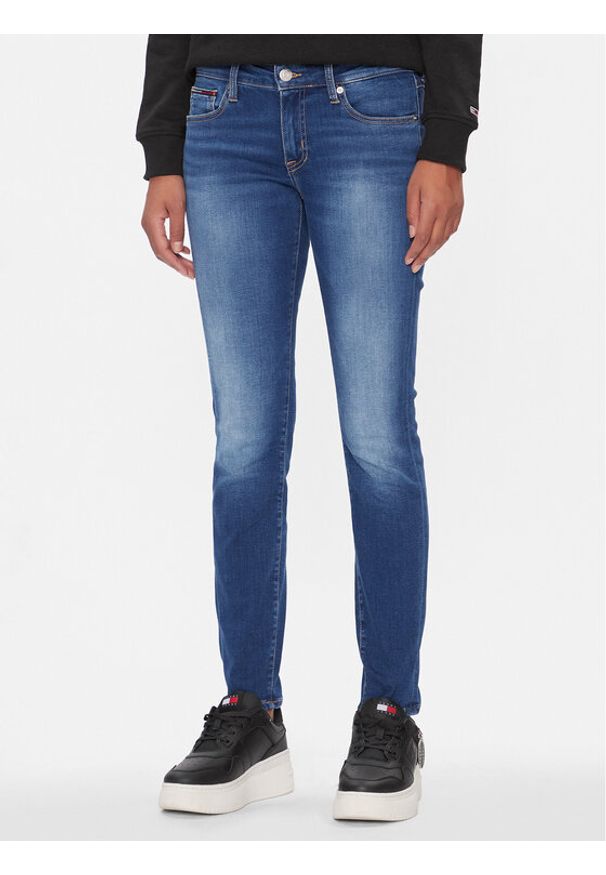 Tommy Jeans Jeansy Sophie DW0DW16689 Niebieski Skinny Fit. Kolor: niebieski