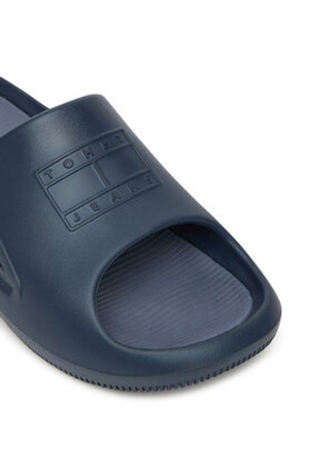 Tommy Jeans Klapki Sporty Pool Slide EM0EM01582 Granatowy. Kolor: niebieski. Styl: sportowy