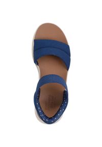 skechers - Sandały Skechers Bobs Sun Ray, Kobiety. Kolor: niebieski. Materiał: materiał