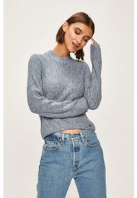 Pepe Jeans - Sweter Babie. Okazja: na co dzień. Kolor: niebieski. Materiał: wełna, bawełna, materiał, dzianina, akryl. Wzór: melanż. Styl: casual #1