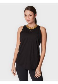 Puma Koszulka techniczna Deco Glam 522380 Czarny Regular Fit. Kolor: czarny. Materiał: syntetyk, bawełna