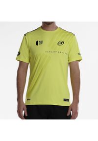 Koszulka do padla Bullpadel Logro. Kolor: żółty. Materiał: poliester, elastan, tkanina