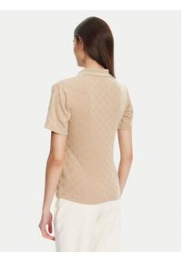 Guess Sweter V5YP01 KCX12 Beżowy Regular Fit. Kolor: beżowy. Materiał: syntetyk #4