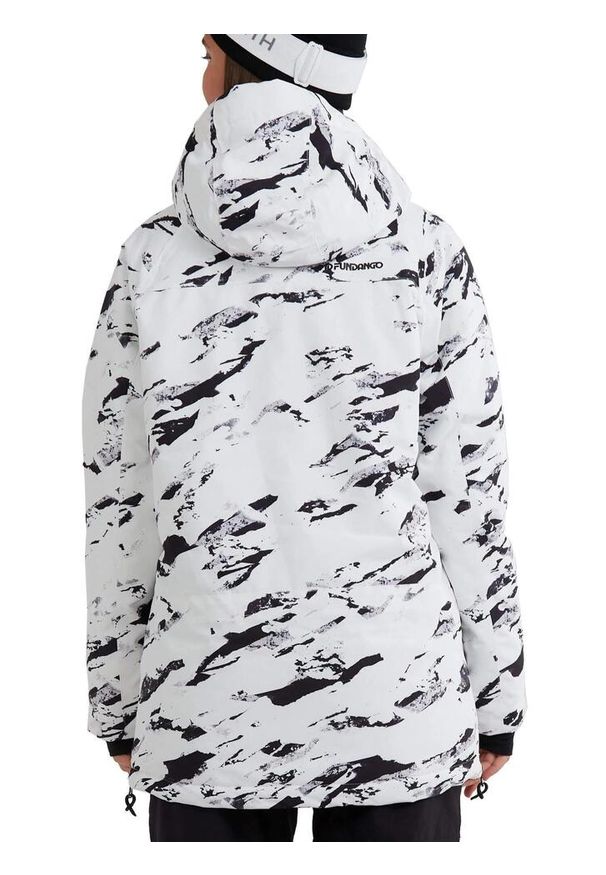 FUNDANGO - Kurtka narciarska damska Hooper Anorak. Kolor: biały, wielokolorowy, czarny. Sport: narciarstwo