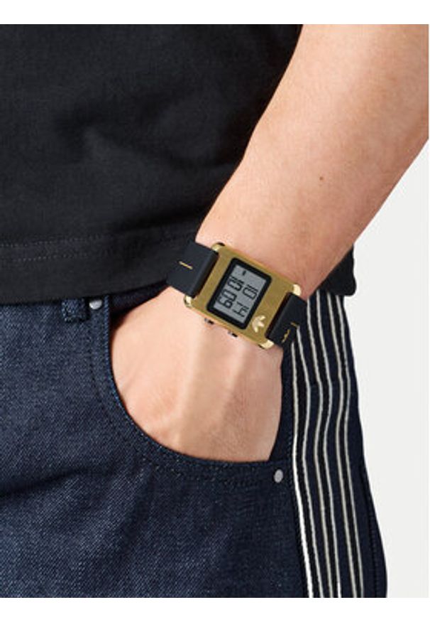 Adidas - adidas Zegarek AO Street Retro Pop Three AOST25534 Czarny. Kolor: czarny. Styl: street, retro