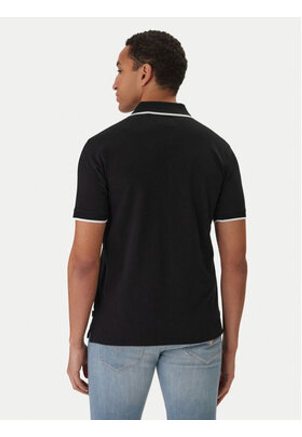 Guess Jeans Polo M6RP24 KCJV1 Czarny Regular Fit. Typ kołnierza: polo. Kolor: czarny. Materiał: bawełna
