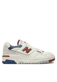 New Balance Sneakersy BB550ESG Biały. Kolor: biały. Materiał: skóra