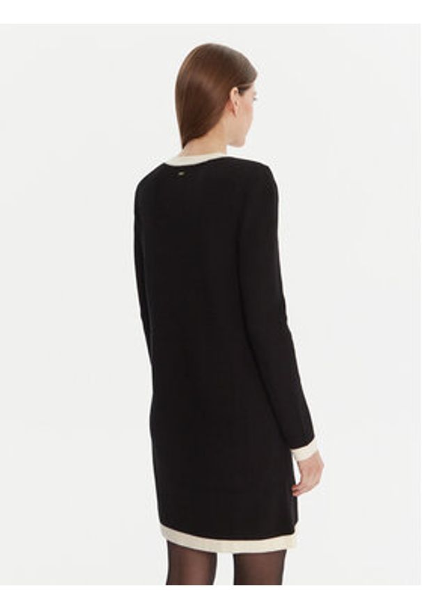 Gaudi Sukienka dzianinowa 521FD13009 Czarny Regular Fit. Kolor: czarny. Materiał: wiskoza