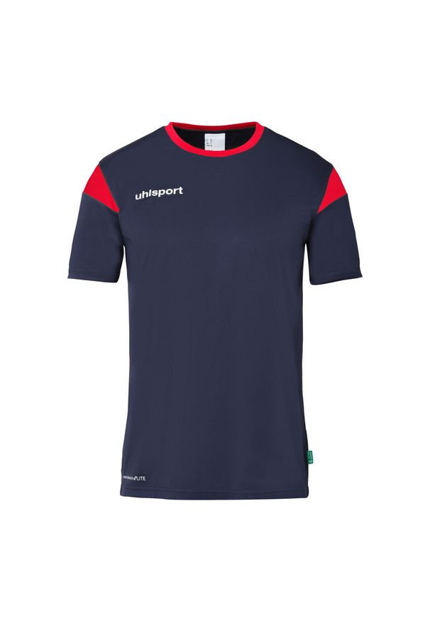 UHLSPORT - Koszulka dla dzieci Uhlsport Squad 27. Kolor: czerwony, niebieski, wielokolorowy. Materiał: jersey. Wzór: kolorowy, napisy. Sport: piłka nożna