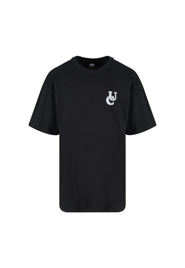 Oversized T-shirt Urban Classics Weavy Logo Heavy. Kolor: czarny