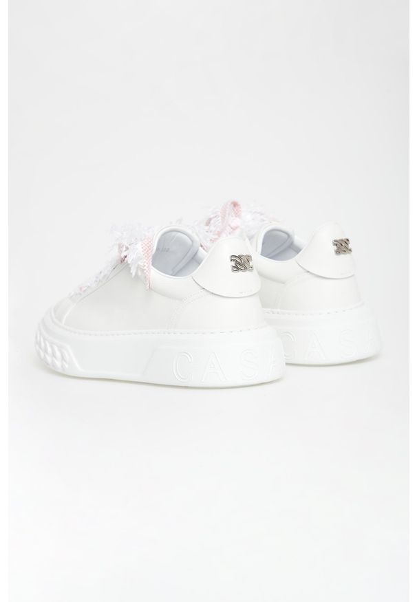 Casadei - Sneakersy damskie skórzane CASADEI. Materiał: skóra