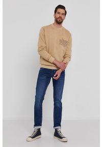 Pepe Jeans - Bluza Danny. Okazja: na co dzień. Kolor: beżowy. Wzór: nadruk. Styl: casual #6