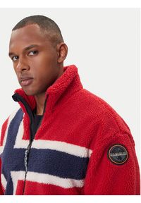 Napapijri Polar NP0A88TC Czerwony Regular Fit. Kolor: czerwony. Materiał: syntetyk #3