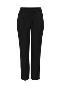 Vero Moda Spodnie materiałowe Jesmilo 10279691 Czarny Regular Fit. Kolor: czarny. Materiał: len, wiskoza #4
