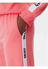 DKNY Piżama YI80040 Różowy Relaxed Fit. Kolor: różowy. Materiał: bawełna