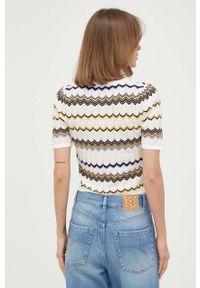 Morgan kardigan damski lekki. Materiał: dzianina. Długość rękawa: krótki rękaw. Długość: krótkie #5