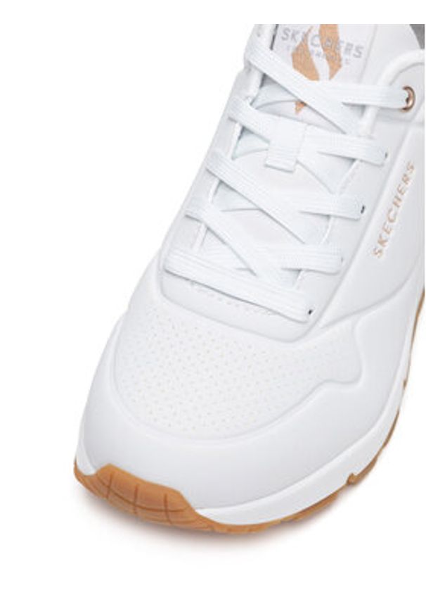 skechers - Skechers Sneakersy UNO 177094 WHT Biały. Kolor: biały. Materiał: syntetyk, materiał