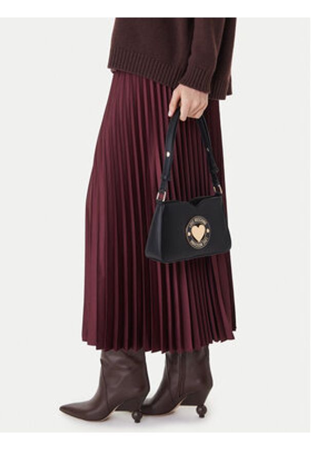 Love Moschino - LOVE MOSCHINO Torebka JC4365PP0NKG0000 Czarny. Kolor: czarny. Materiał: skórzane