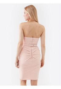 Elisabetta Franchi Sukienka koktajlowa AB-425-32E2-V500 Różowy Slim Fit. Kolor: różowy. Materiał: syntetyk. Styl: wizytowy #5
