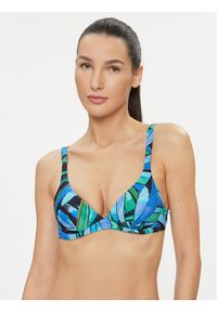 Desigual Góra od bikini Bukit 23SWMK36 Niebieski. Kolor: niebieski. Materiał: syntetyk