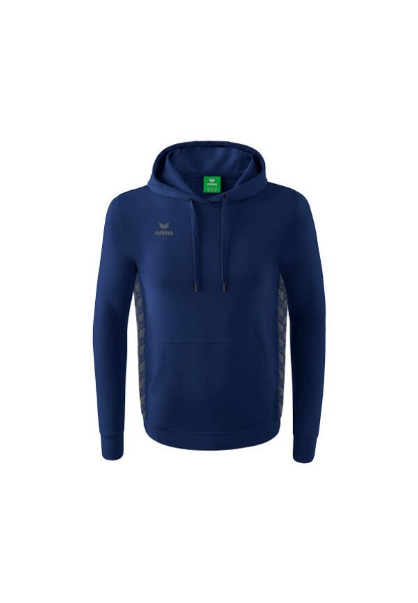 ERIMA - Bluza dziecięca z kapturem Erima Essential Team. Typ kołnierza: kaptur. Kolor: niebieski