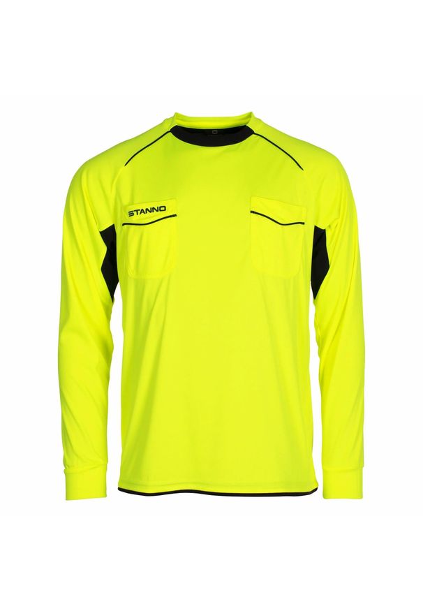 STANNO - Koszulka sędziowska z długim rękawem Stanno Bergamo. Kolor: wielokolorowy, żółty, czarny. Długość rękawa: długi rękaw. Długość: długie