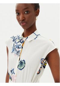 Marella Sukienka koszulowa Pier 2513221372200 Biały Regular Fit. Kolor: biały. Materiał: bawełna. Typ sukienki: koszulowe #4