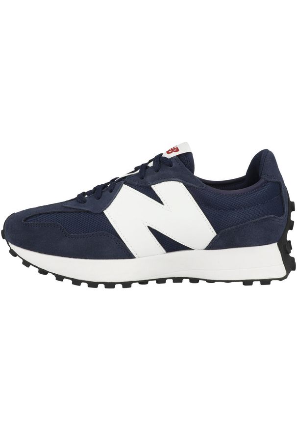 Buty do chodzenia męskie New Balance 327. Zapięcie: sznurówki. Kolor: niebieski, wielokolorowy, biały. Materiał: syntetyk, tkanina, materiał. Szerokość cholewki: normalna. Sport: turystyka piesza