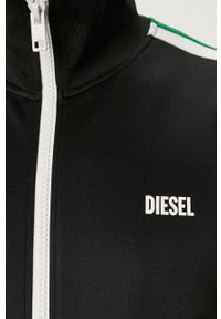 Diesel - Bluza. Okazja: na co dzień. Typ kołnierza: bez kaptura. Kolor: niebieski. Materiał: poliester, dzianina, elastan. Styl: casual #5