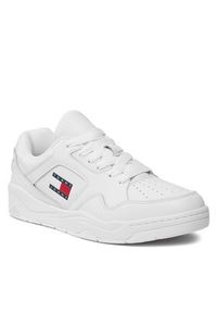 Tommy Jeans Sneakersy Tjm Leather Outsole Color EM0EM01350 Biały. Kolor: biały. Materiał: skóra #5