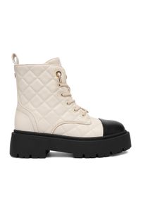 Nine West Trzewiki CEO-INAS-01 Écru. Kolor: kremowy. Materiał: skóra #1