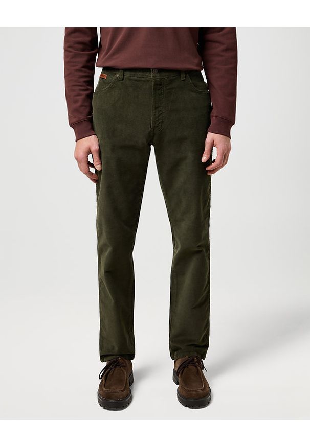 Wrangler - MESKIE SPODNIE WRANGLER TEXAS SLIM FOREST NIGHT 112371012