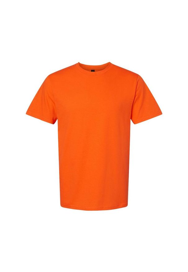 GILDAN - Koszulka Unisex Dla Dorosłych Softstyle Midweight. Kolor: pomarańczowy, wielokolorowy, żółty. Materiał: bawełna. Sport: turystyka piesza