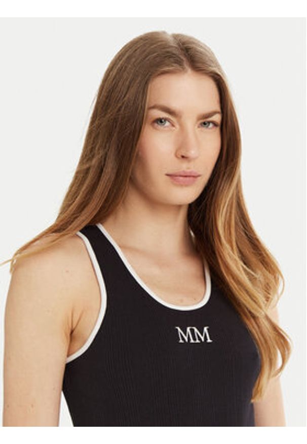 Max Mara Leisure Top Sax 2516941027 Granatowy Slim Fit. Kolor: niebieski. Materiał: bawełna