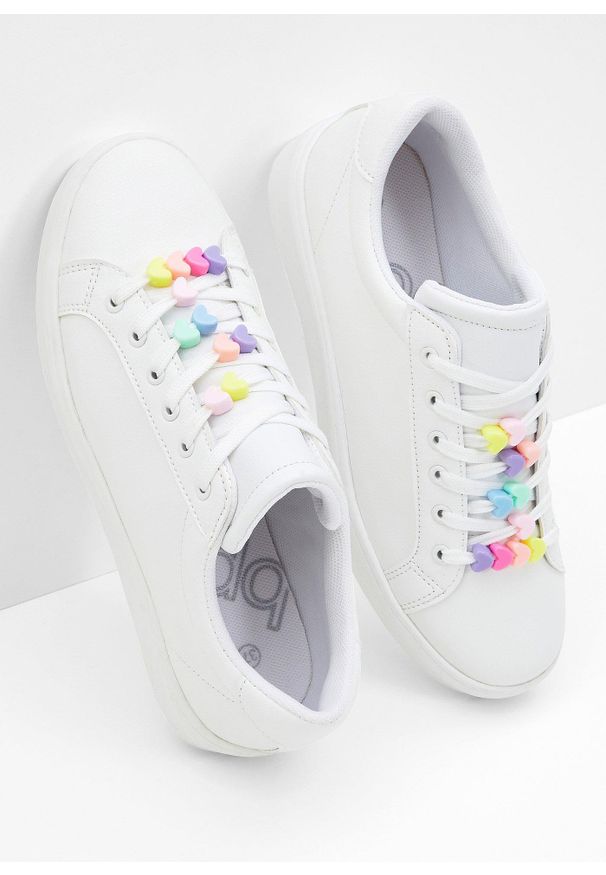 bonprix - Sneakersy. Kolor: biały