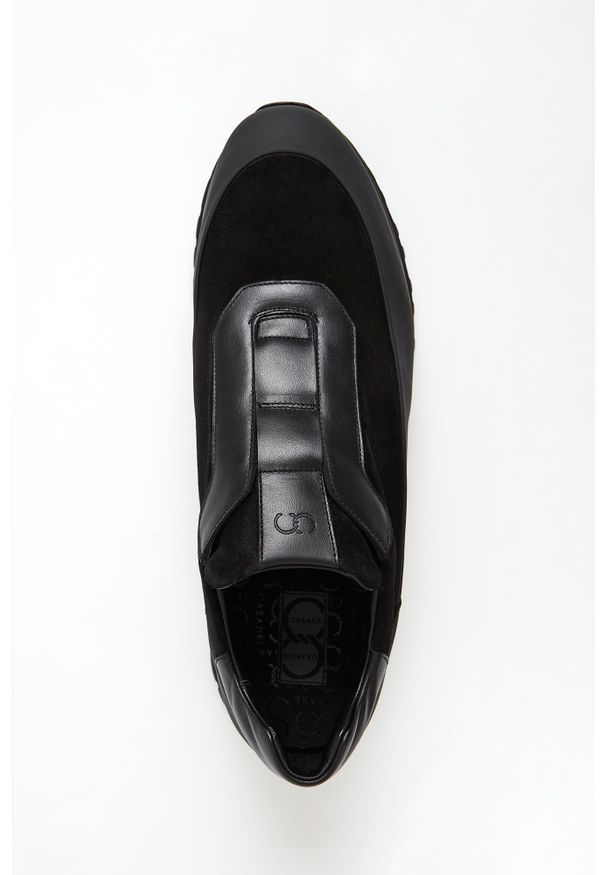 Sneakersy męskie skórzane CESARE CASADEI. Materiał: skóra