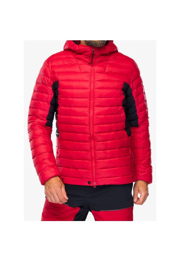 Kurtka puchowa męska Berghaus MTN Seeker MW Down Hoody. Kolor: czerwony. Materiał: puch. Sport: turystyka piesza