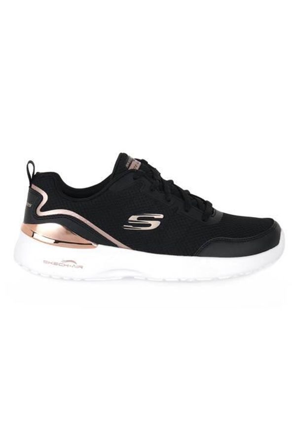 skechers - Buty do chodzenia damskie Skechers Skech Air. Zapięcie: sznurówki. Kolor: czarny. Materiał: materiał. Szerokość cholewki: normalna. Sport: turystyka piesza