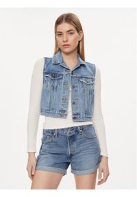 Levi's® Kamizelka A7437-0000 Niebieski Regular Fit. Kolor: niebieski. Materiał: bawełna