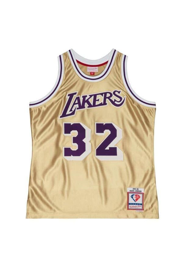 Mitchell & Ness - Koszulka Nba Los Angeles Lakers Magic Johnson. Kolor: żółty. Sport: koszykówka