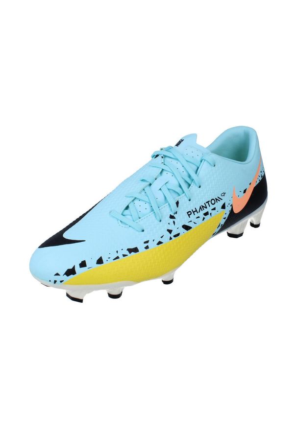 Buty piłkarskie męskie Nike Phantom GT2 Academy Fgmg. Zapięcie: sznurówki. Kolor: niebieski. Materiał: materiał, syntetyk, tkanina. Szerokość cholewki: normalna. Sport: piłka nożna