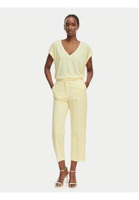 Morgan Bluzka 261-DIANA Żółty Regular Fit. Kolor: żółty. Materiał: syntetyk #4