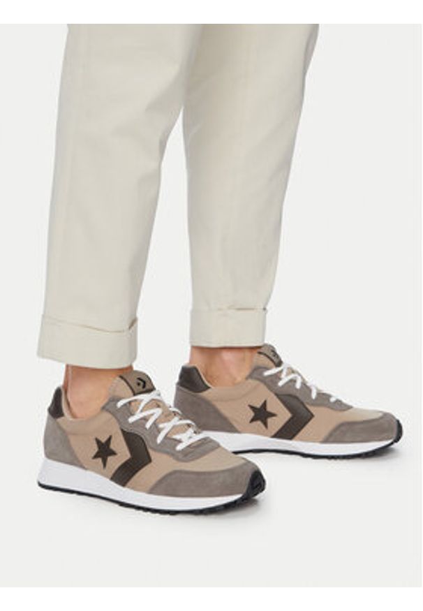 Converse Sneakersy Omega Trainer Suede A16042C Brązowy. Kolor: brązowy. Materiał: zamsz, skóra