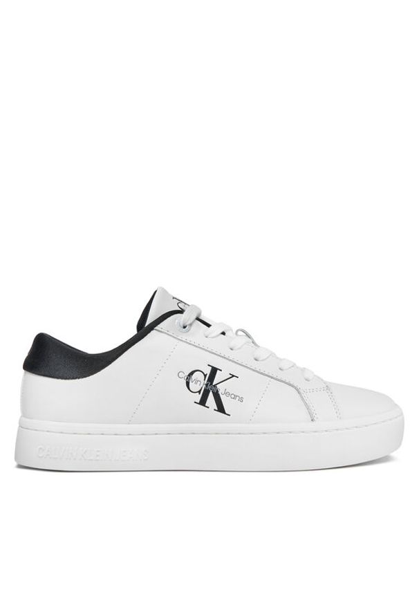 Calvin Klein Jeans Sneakersy Classic Cupsole Lowlaceup Lth Wn YW0YW01444 Czarny. Kolor: czarny. Materiał: skóra