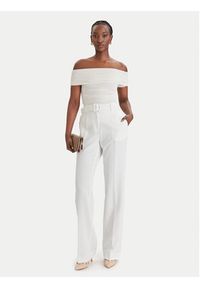 Guess Spodnie materiałowe W6GB05 W1765 Biały Regular Fit. Kolor: biały. Materiał: syntetyk #9