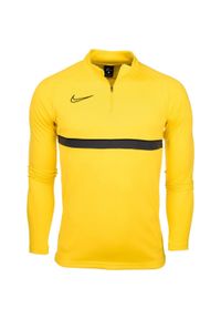 Bluza sportowa dla dzieci Nike Dri-FIT Academy 21 Dril Top. Kolor: żółty. Technologia: Dri-Fit (Nike)