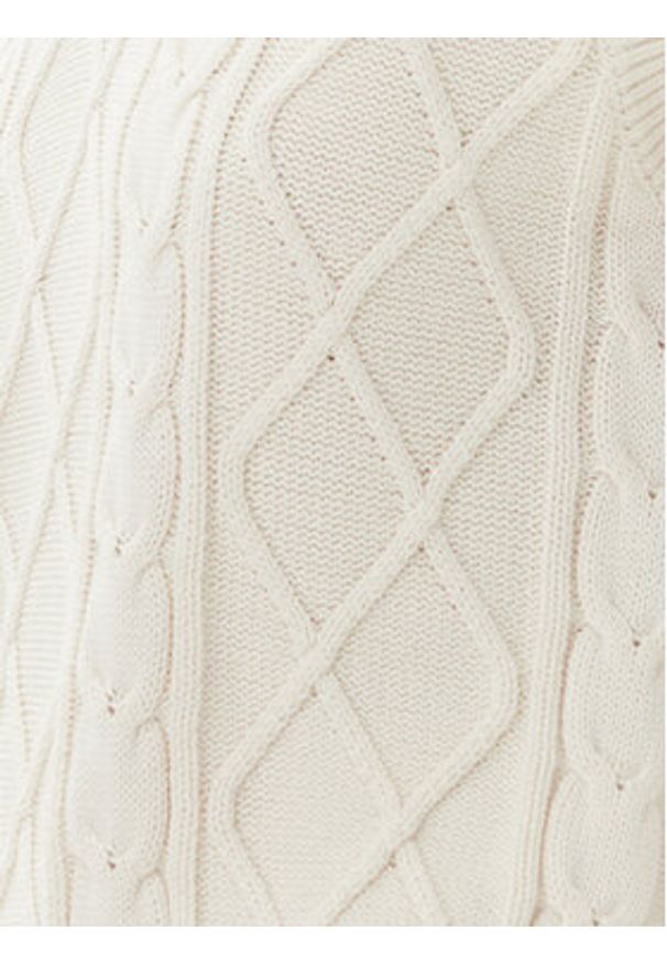 Guess Sweter V5GR00 Z3FB1 Biały Classic Fit. Kolor: biały. Materiał: bawełna