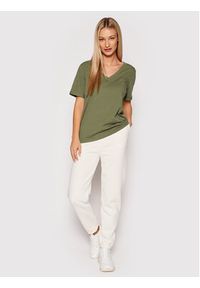 Pieces T-Shirt Ria 17120455 Zielony Regular Fit. Kolor: zielony. Materiał: bawełna