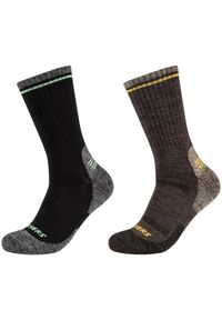 skechers - Skarpetki sportowe dla dorosłych 2PPK Men Trail Wool Socks. Kolor: czarny. Materiał: wełna, elastan. Sport: piłka nożna #1