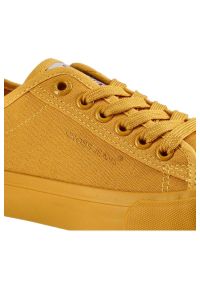 Musztardowe Trampki Cross Jeans Damskie Modne Buty. Okazja: na co dzień. Kolor: żółty. Materiał: guma, materiał. Styl: casual, klasyczny #8